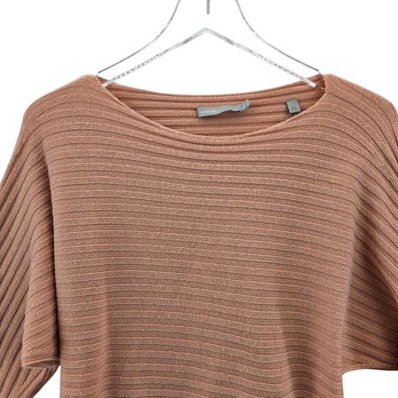 Vince Sweater Womens Small Tie Back Dolman Sleeve Cashmere Wool Peach Pink - Picture 4 of 12